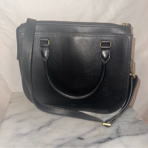 Fossil Ryder Patchwork Leather Purse Bag Crossbody Western Boho Multicolor - Picture 4 of 16